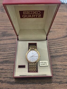 Seiko Gold-Tone Quartz Watch